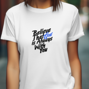 T-Shirt , Believe That God Is Always With You.